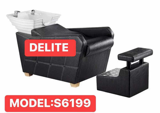 Delite Luxury Backwash Shampoo Hair Washing Chair with Shampoo Bowl Sink Unit | Salon Barber Chair &nbsp;Model: S6199