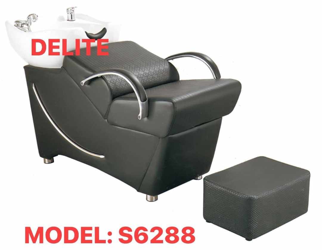 Delite Backwash Shampoo Hair Washing Chair with Shampoo Bowl Sink Unit | Salon Barber Chair  Model: S6288