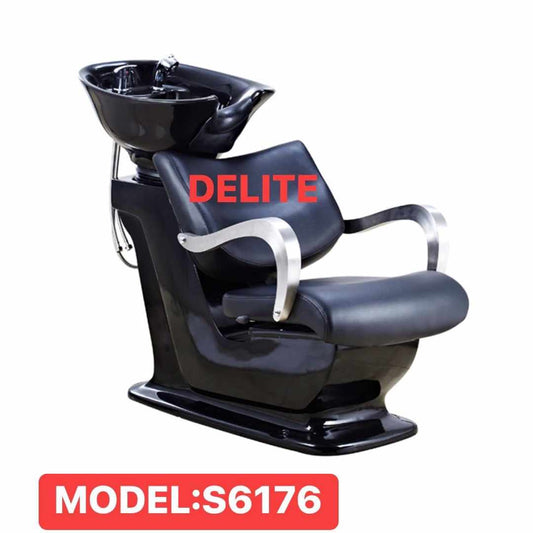 Delite Luxury Backwash Shampoo Hair Washing Chair with Shampoo Bowl Sink Unit | Salon Barber Chair Model: S6176