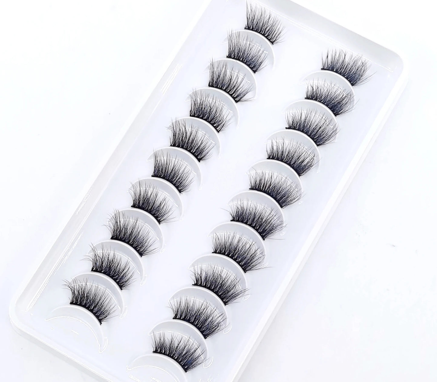 10 Pairs Half Lashes Makeup 3D Mink Eyelashes New Design Cat Eye Lashes Fluffy Natural Mink Lashes Stage Makeup Lashes