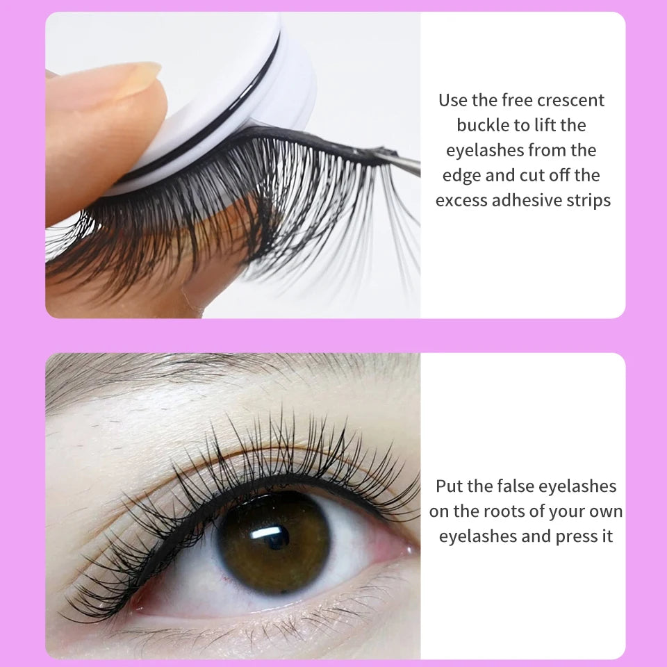 Reusable Adhesive Eyelashes New Arrival Wispy Thick Natural Eye Lashes Makeup Fake Eyelashes