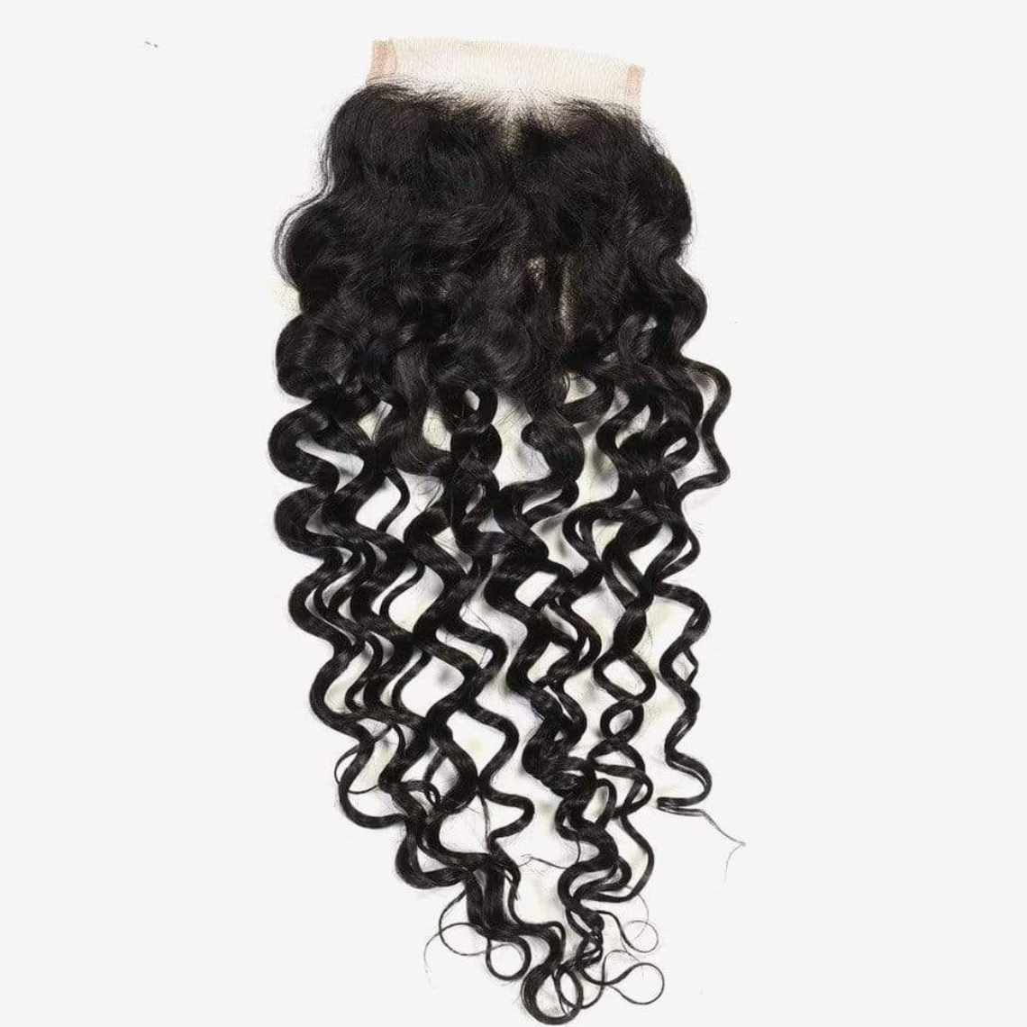 Water Wave Hair Closure Middle Part 100% Original